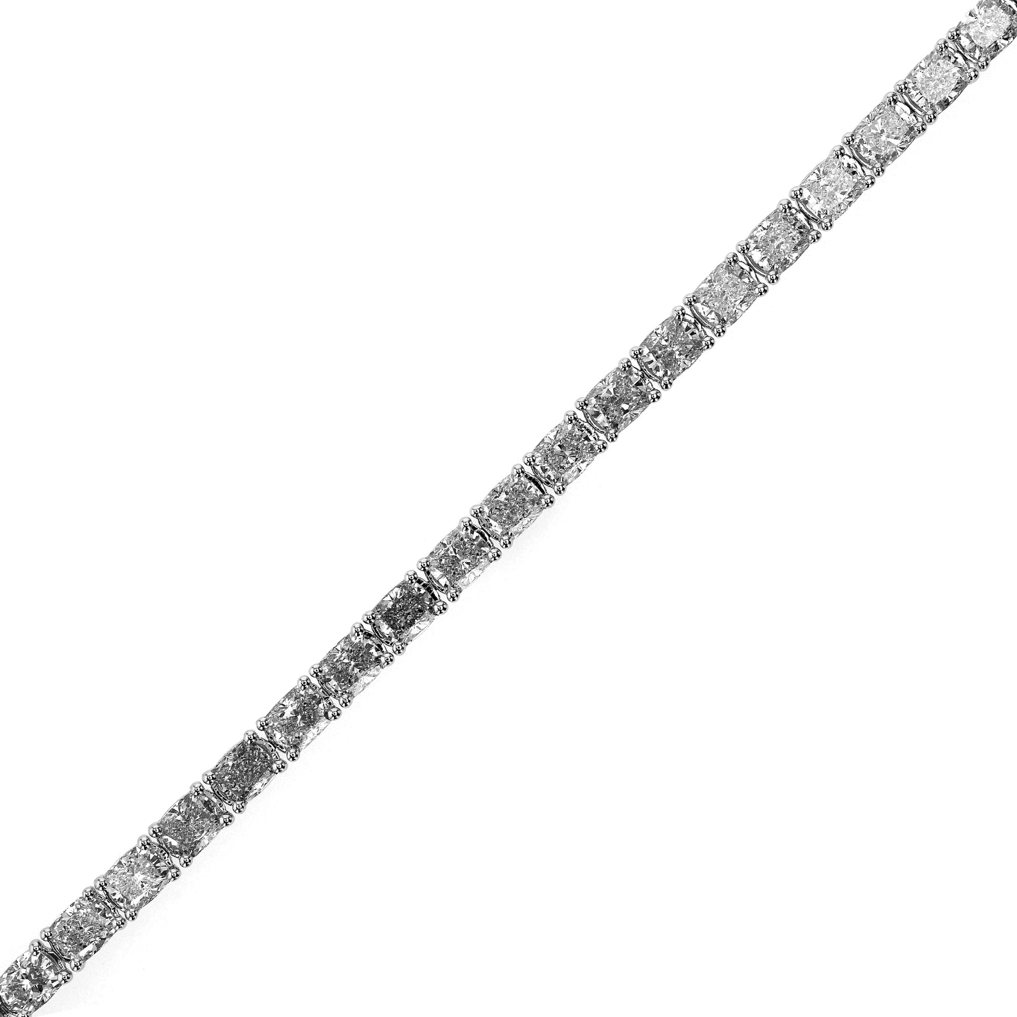 Tennis Bracelet Oval East West 15.16Ct