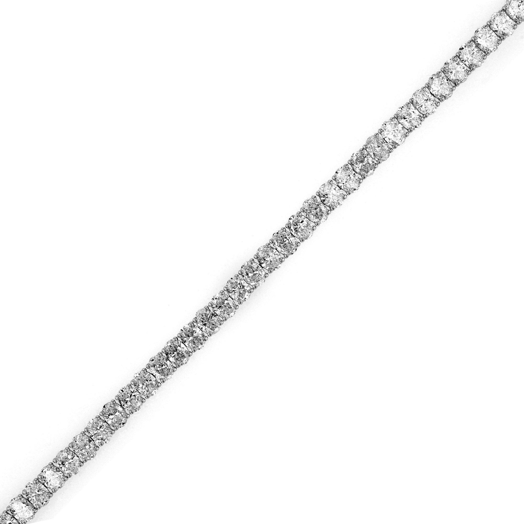 Oval Tennis Bracelet 10 ctw