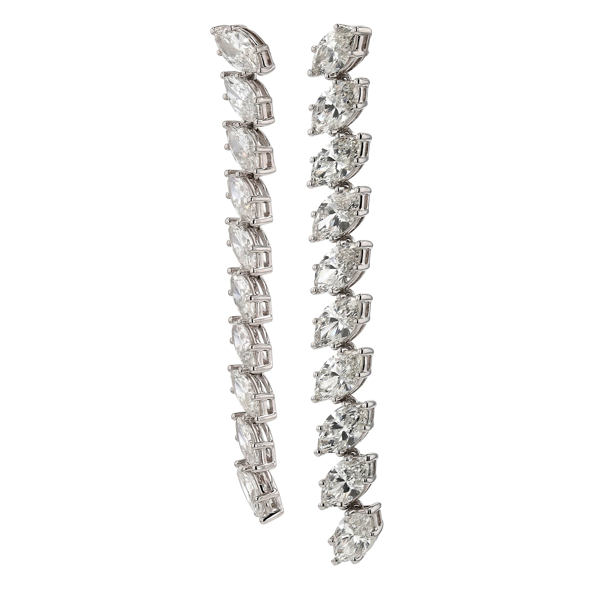 Marquise Hanging Earrings 7.5Ct