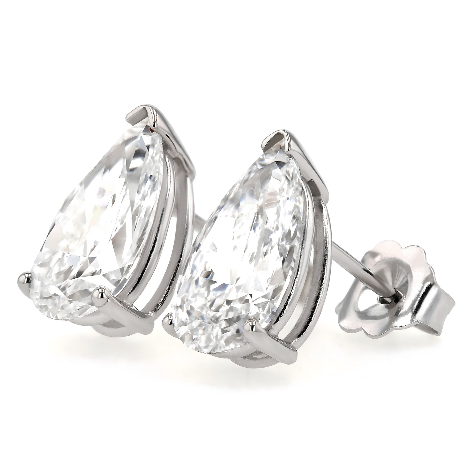 GIA Certified Pear Stud Earrings