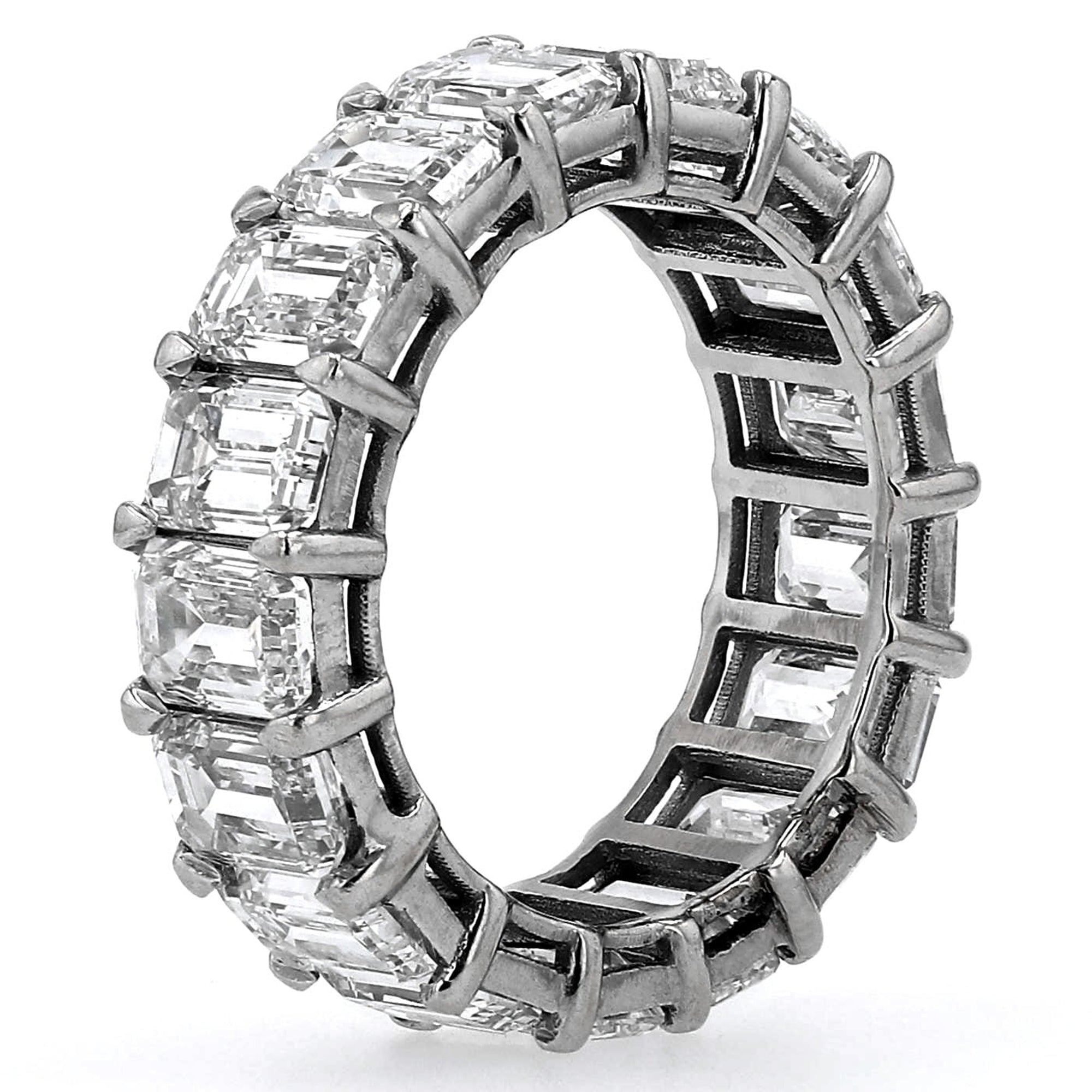 Emerald Eternity Band Emerald 9Ct