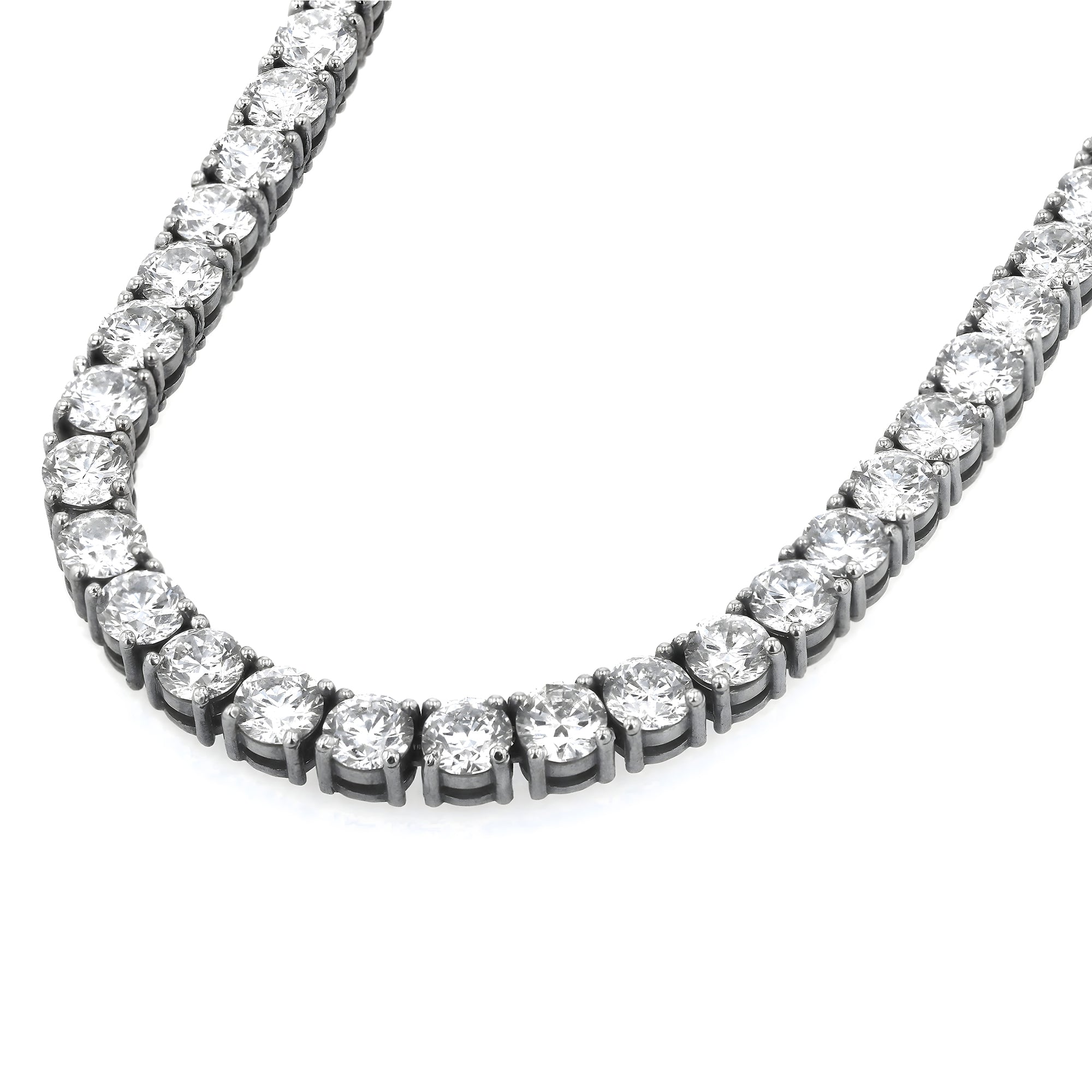 Round Tennis Necklace 56.5Ct