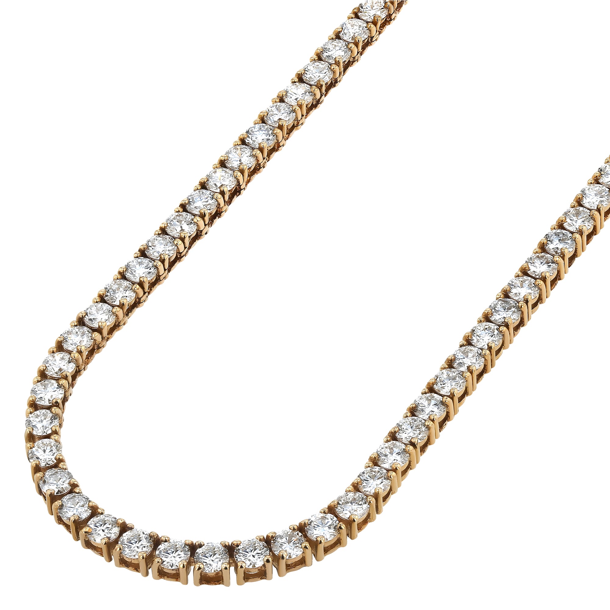 Round Tennis Necklace 10.85Ct