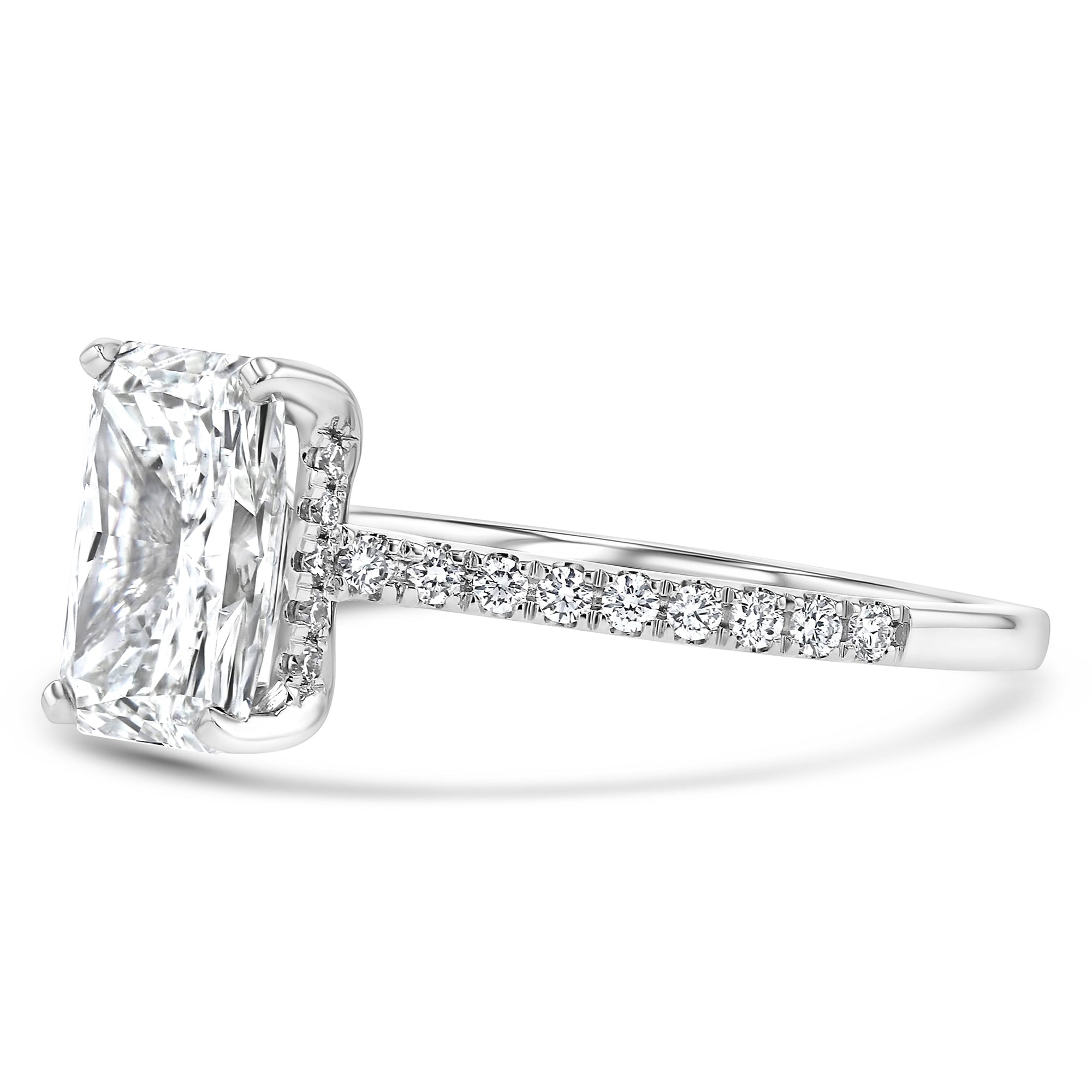 Radiant Hidden Halo Half Pave