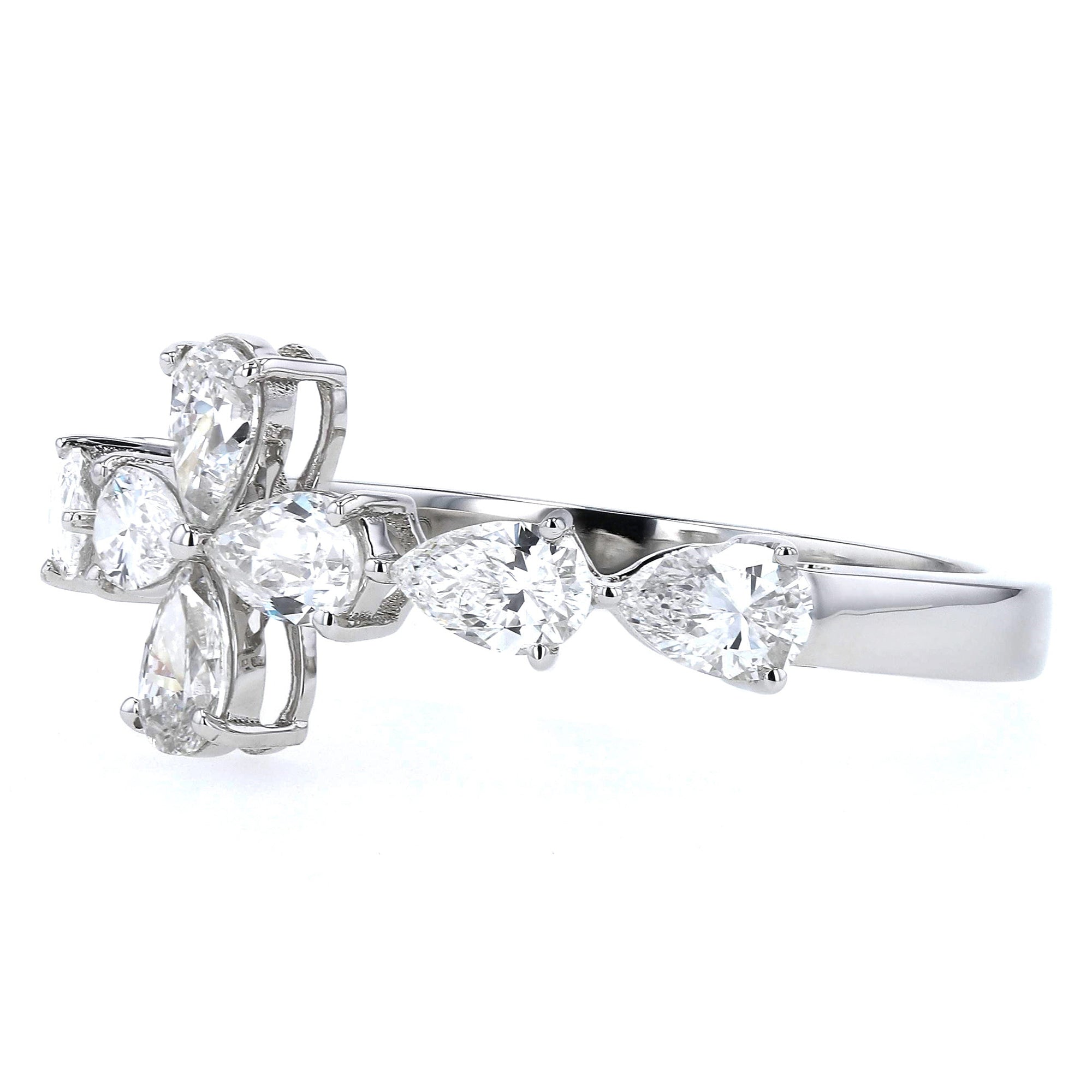 Cross Ring Fashion Half Band