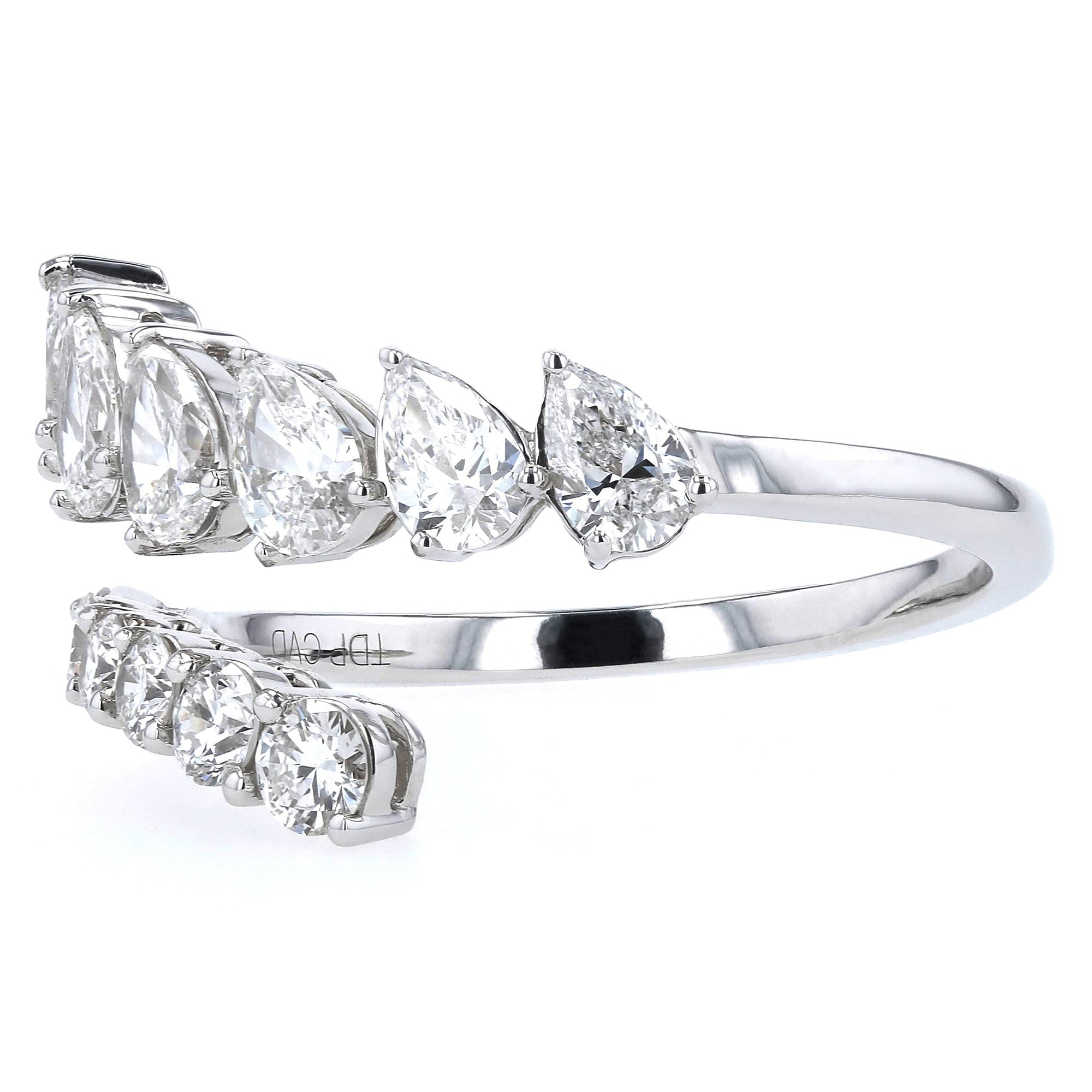 Pear/Round Fancy Band Ring