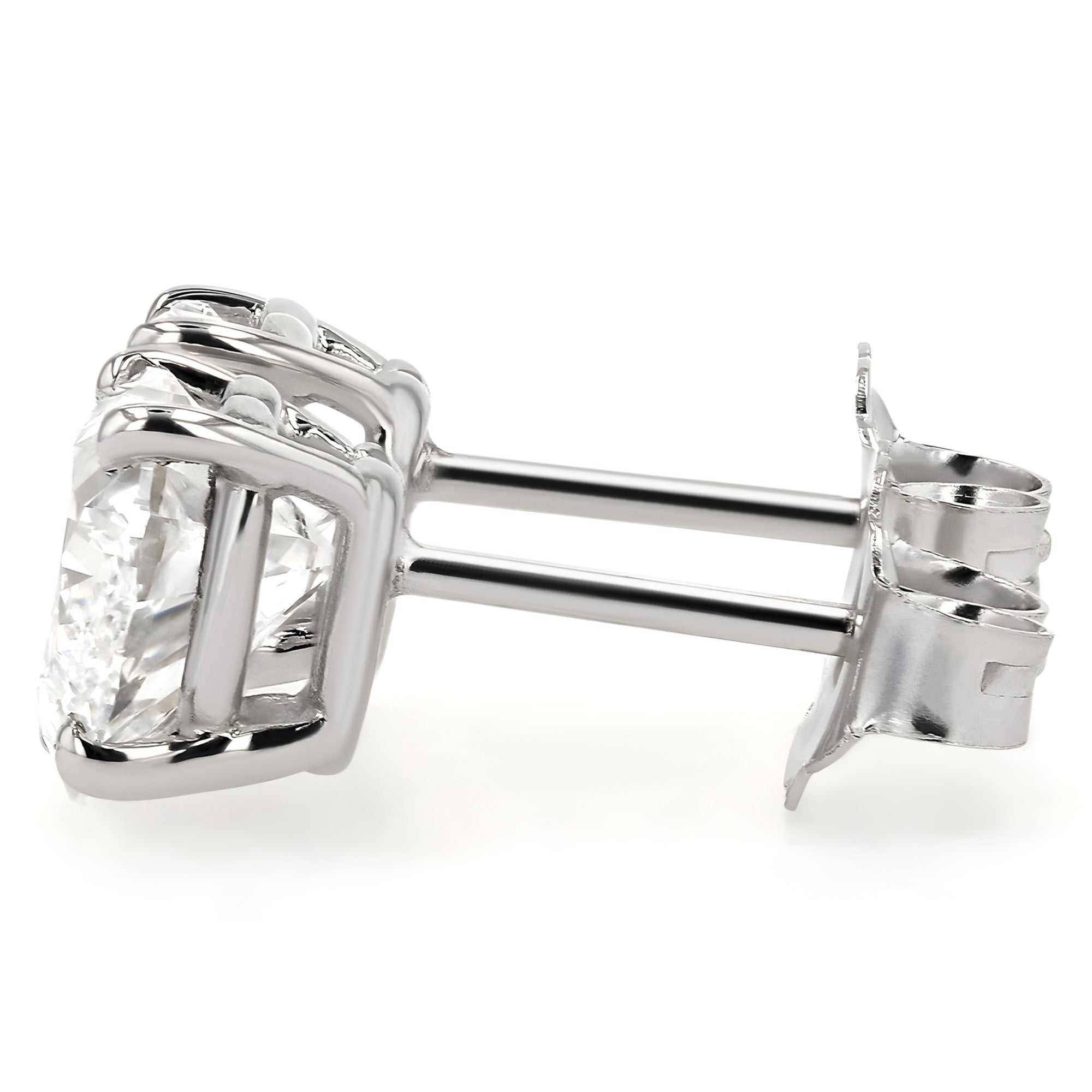 GIA Certified Heart Stud Earrings