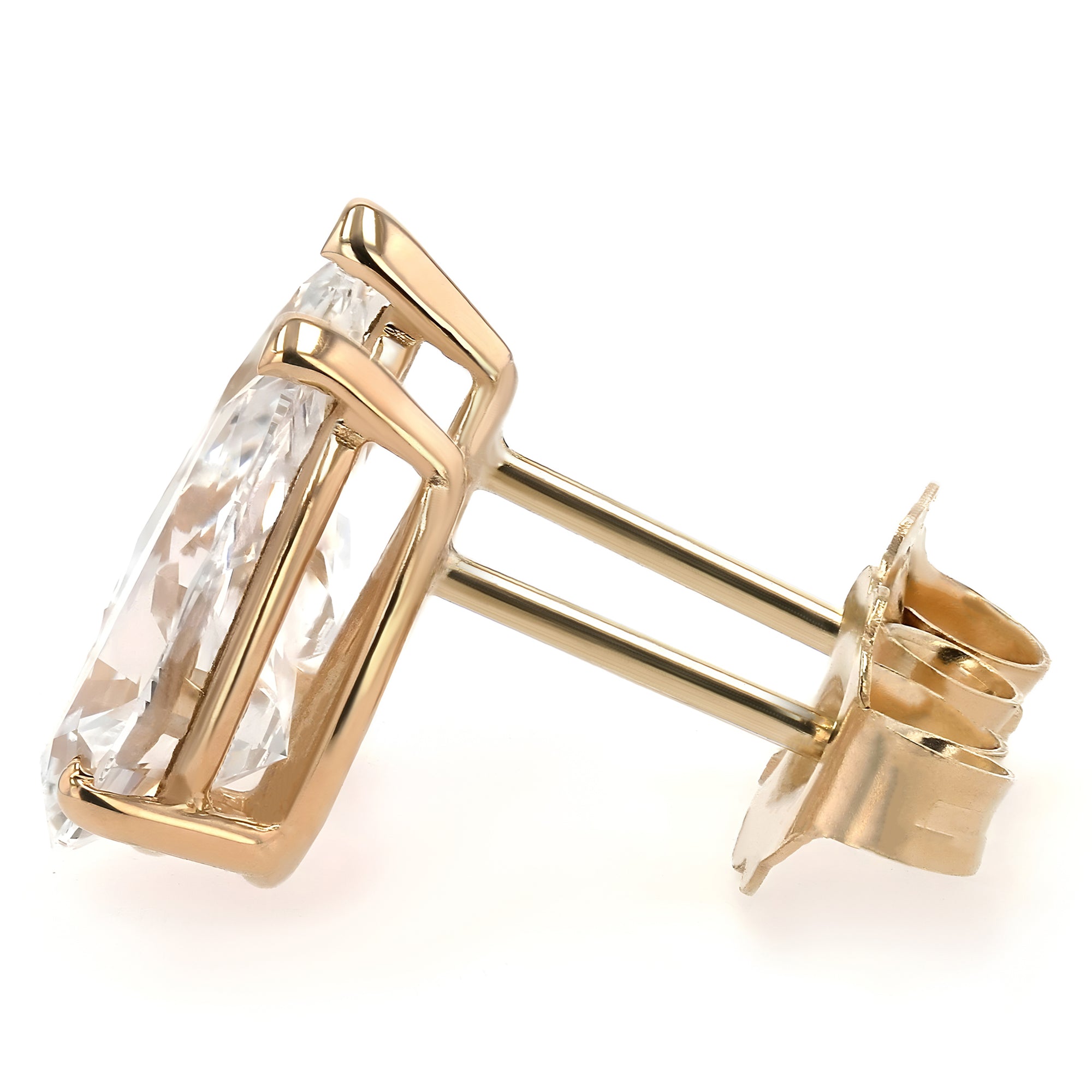 GIA Certified Pear Stud Earrings