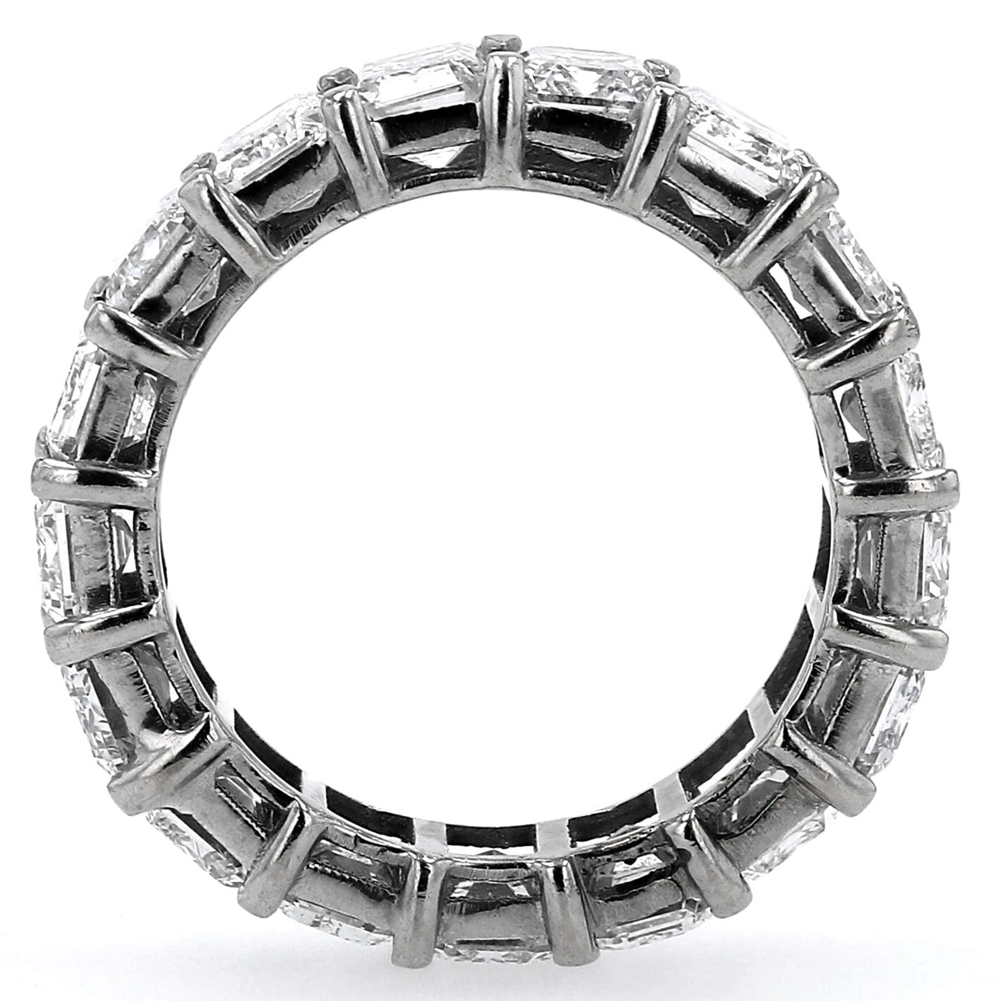 Emerald Eternity Band Emerald 9Ct