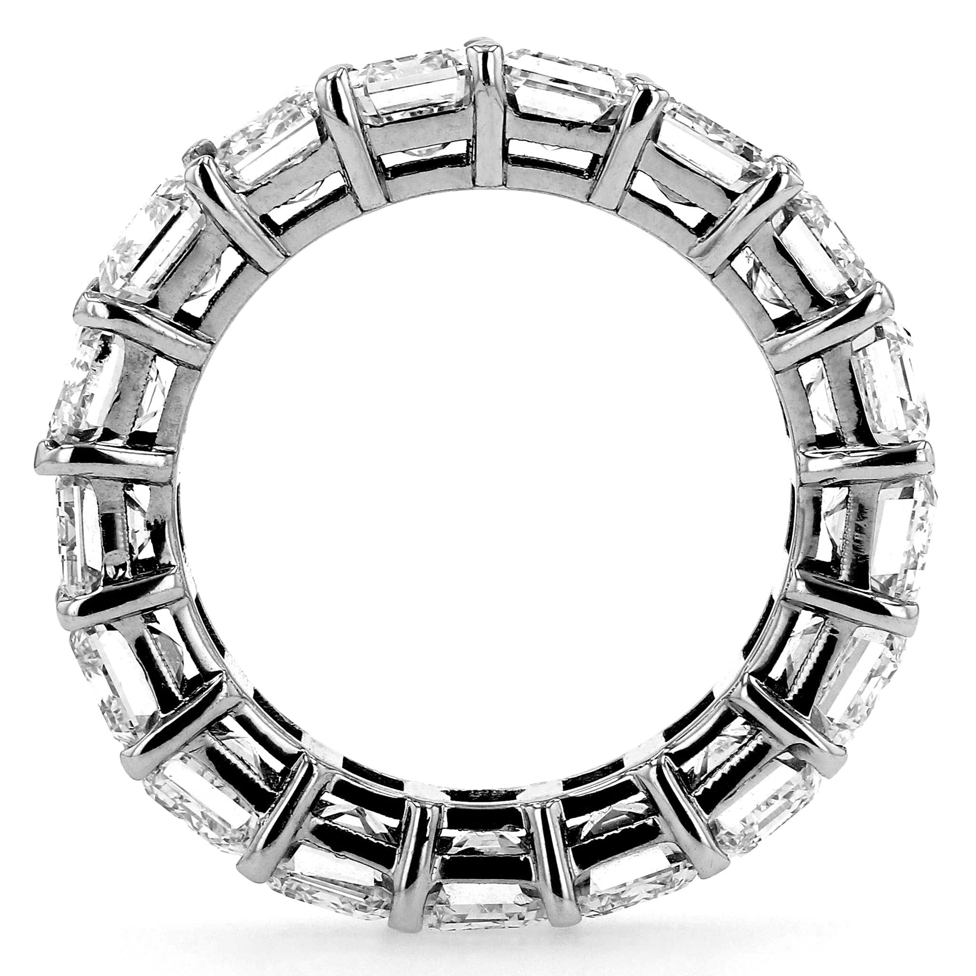 North South Emerald Eternity Band 13.5Ct