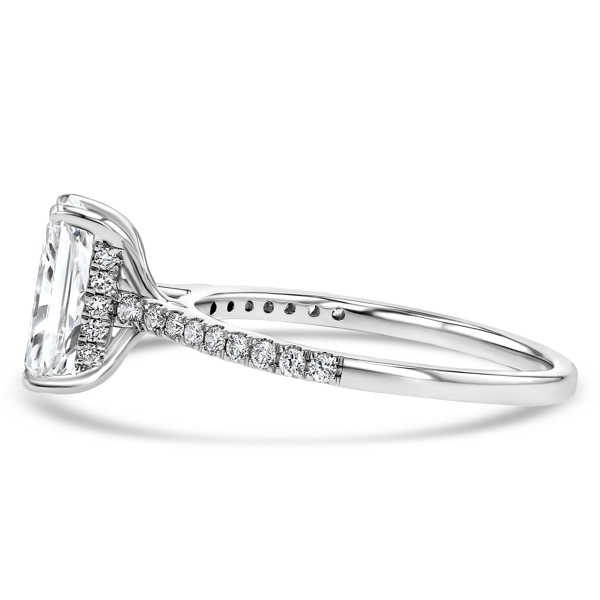 Radiant Hidden Halo Half Pave