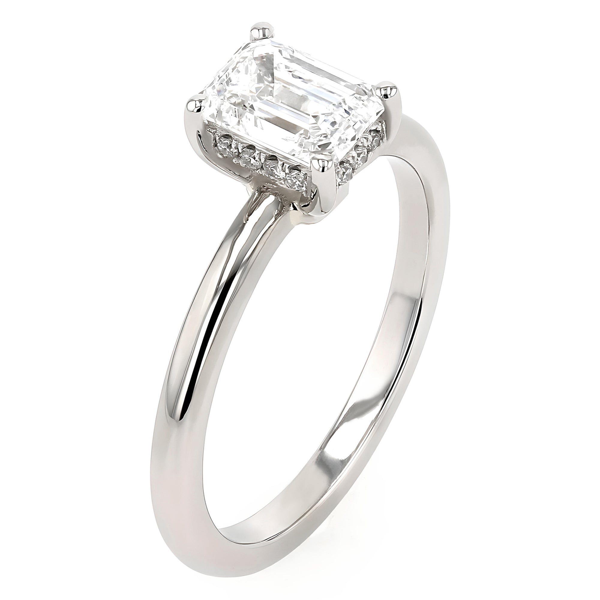 Emerald Solitaire Ring 1.12Ct