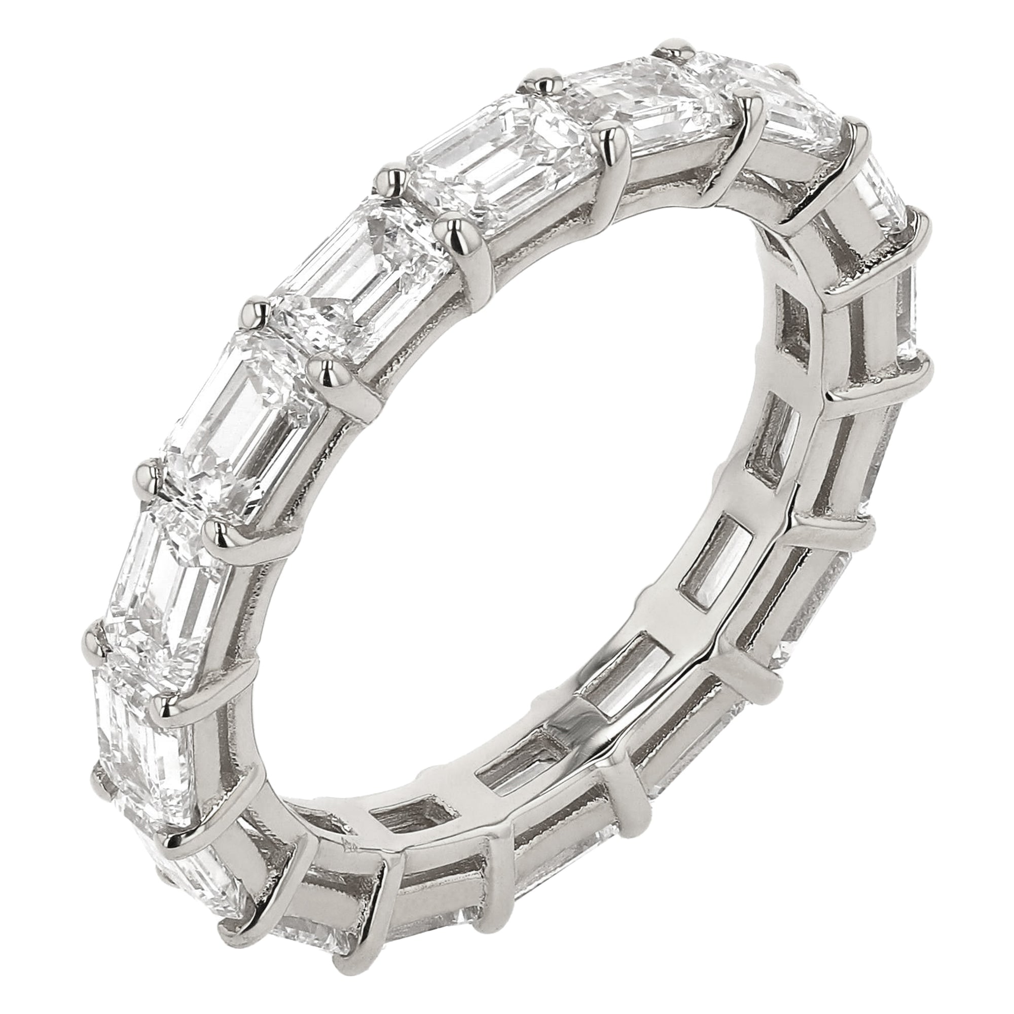 Emerald Eternity Band 3.11Ct