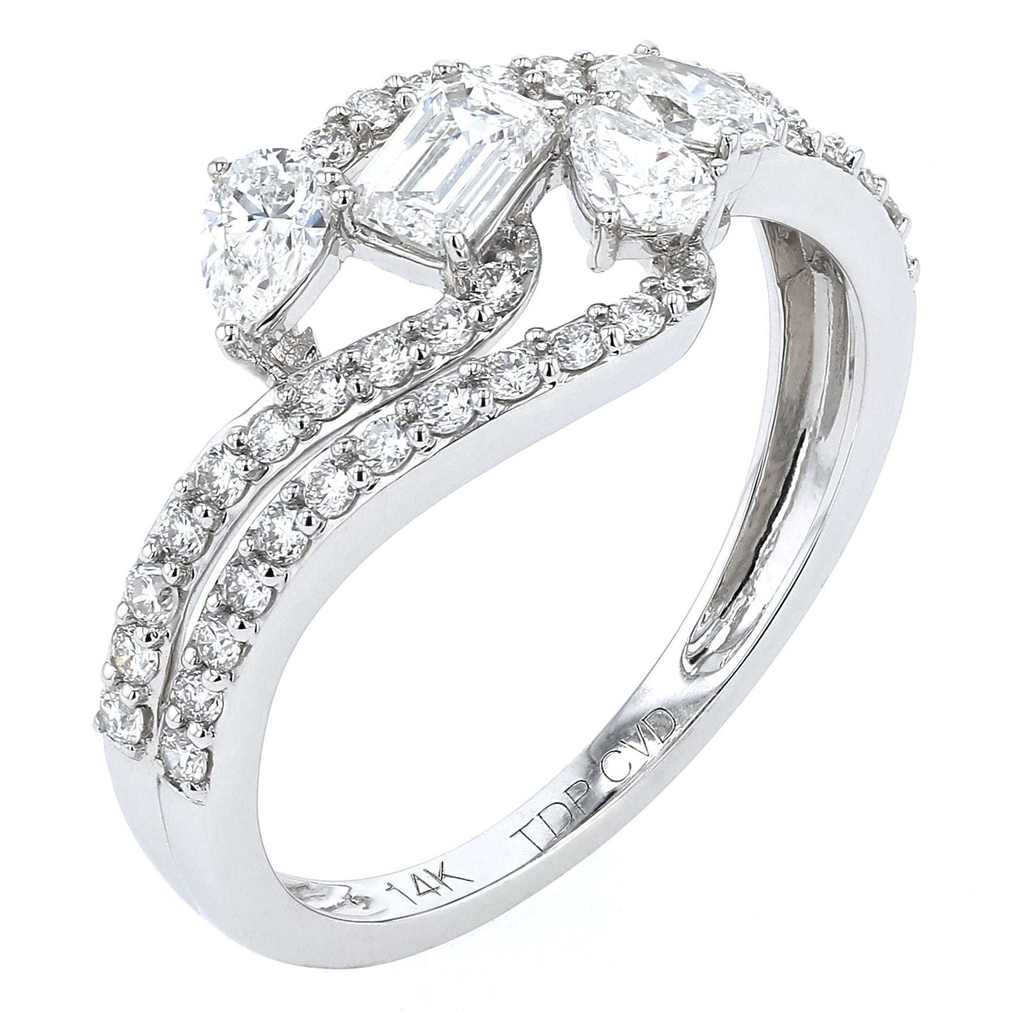 Multistone Fancy Mini Band Ring