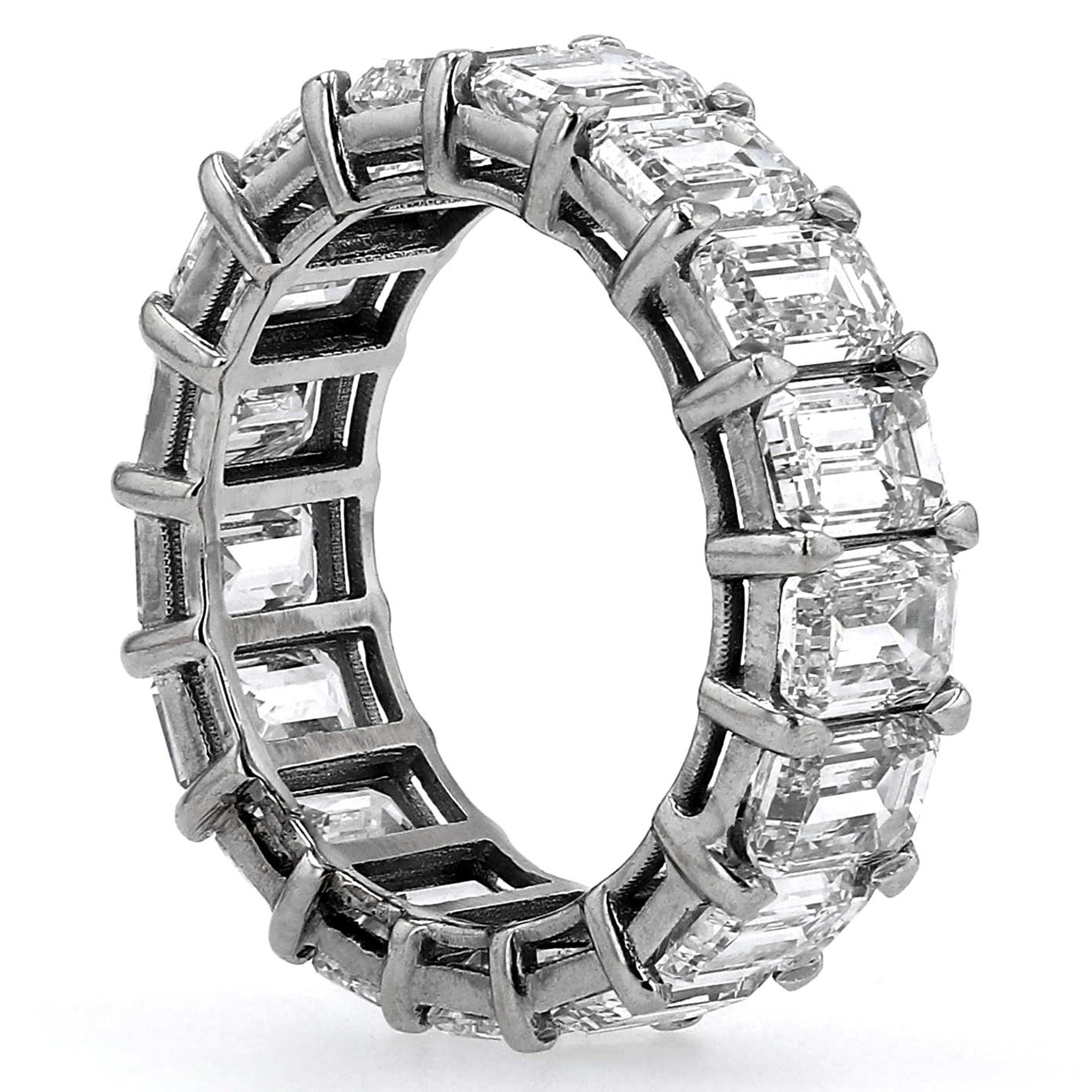 Emerald Eternity Band Emerald 9Ct