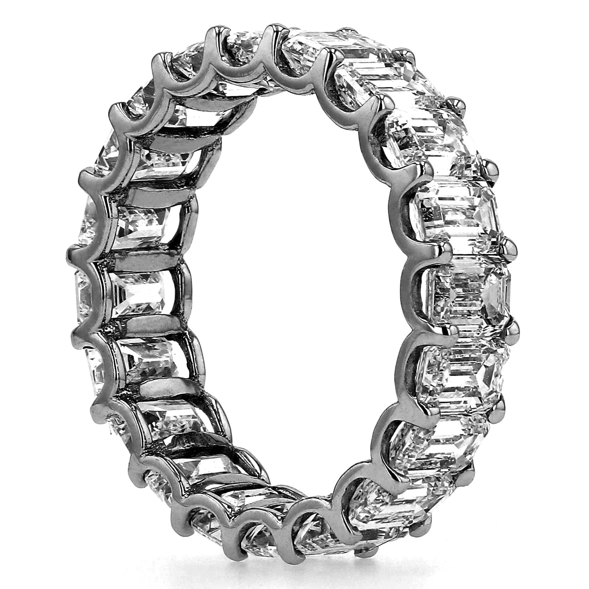 Emerald Eternity Band 6.36Ct