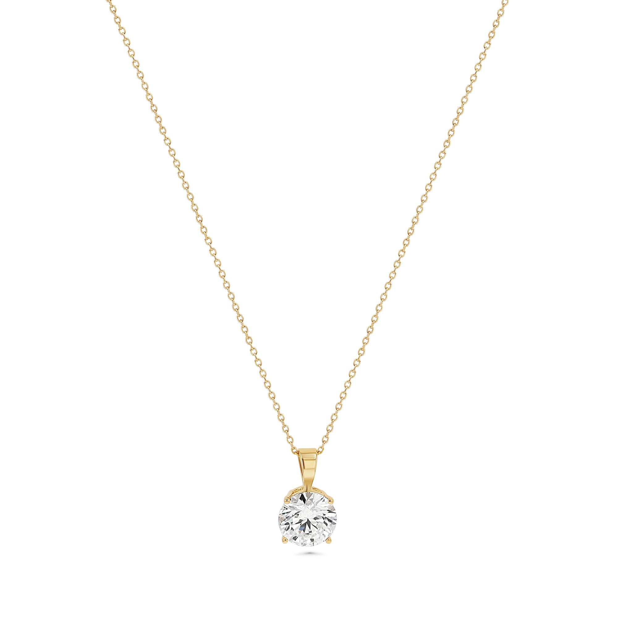 Round Solitaire Pendant 2.09Ct