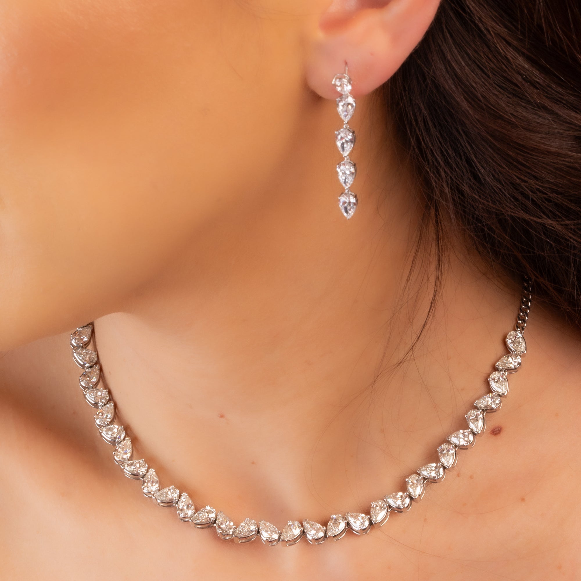 5 Pear Drop Earrings 5.66 ctw