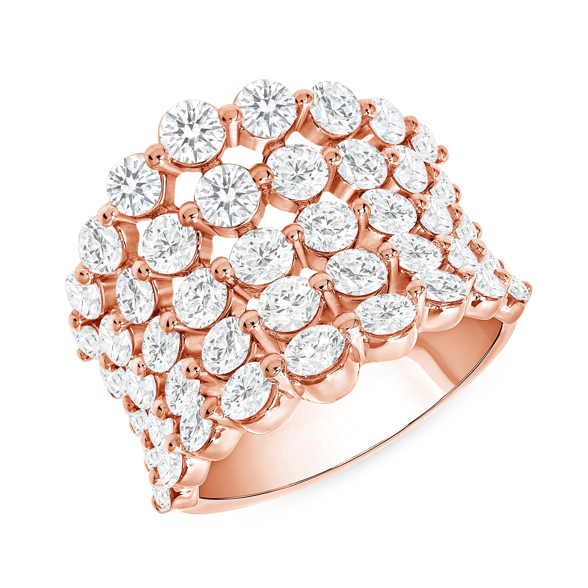 Cocktail Ring 4.45Ct