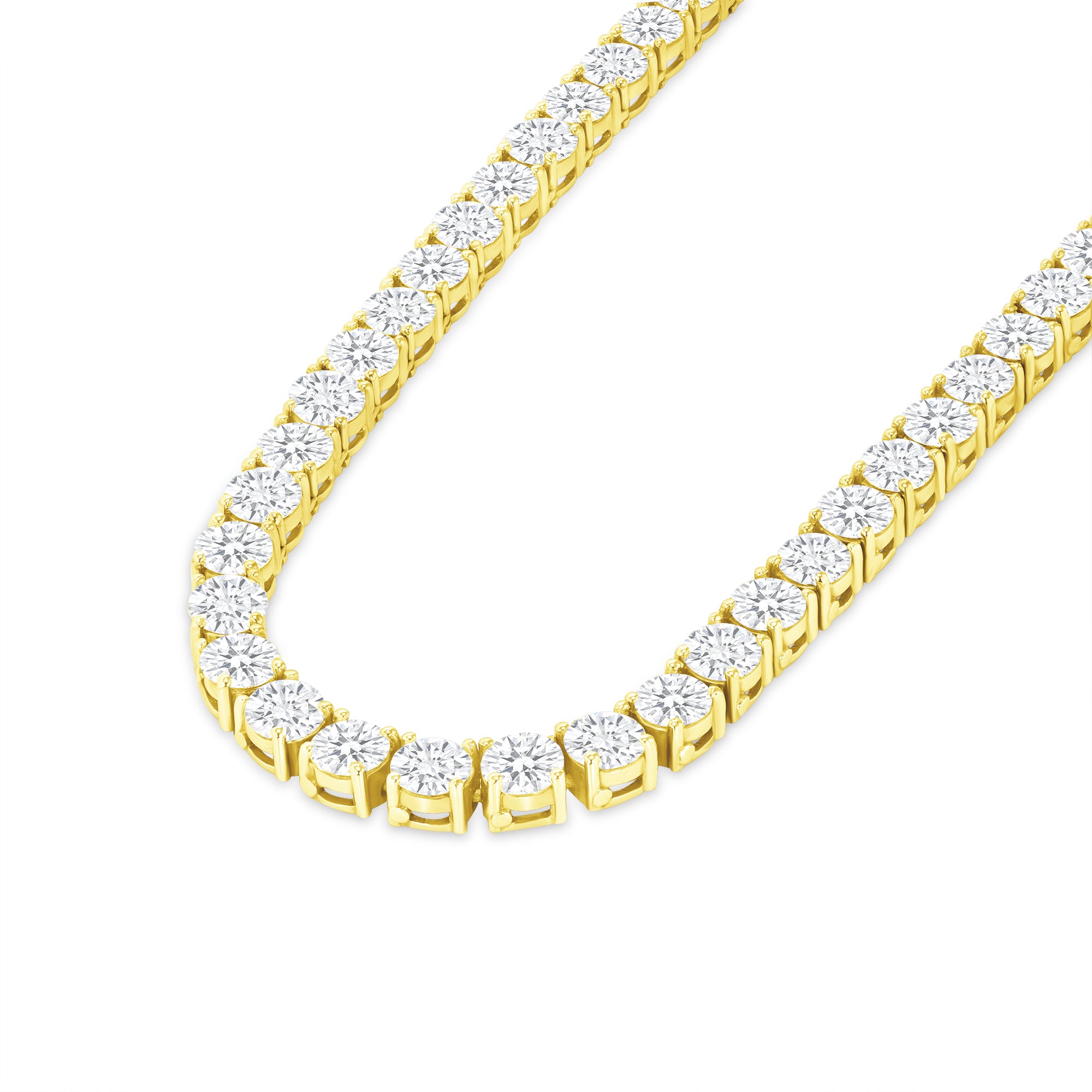 Round Tennis Necklace 15.84Ct