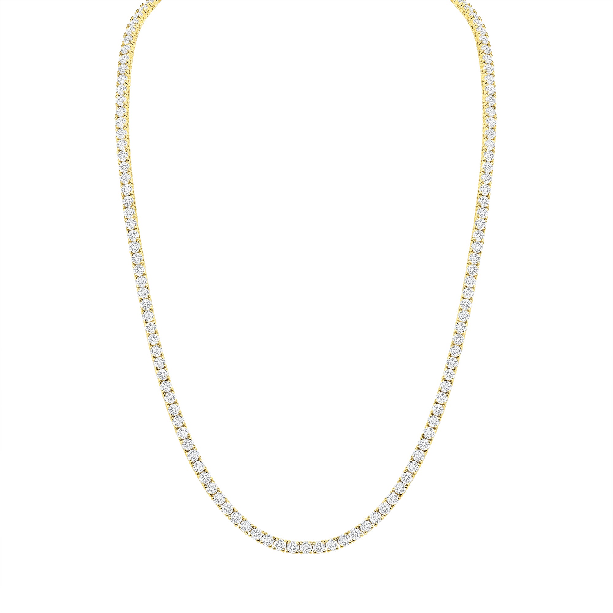 Round Tennis Necklace 15.84Ct