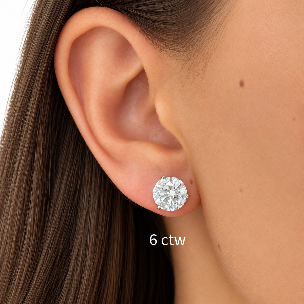 Call Me Pretty Rose Gold Studs 6 CTW