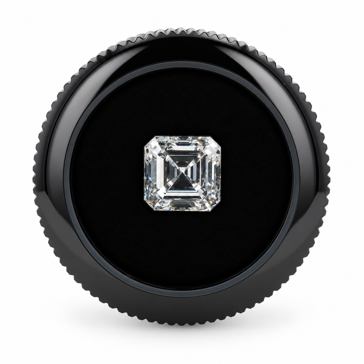 3.00 Ct Asscher Cut  — F Color, VVS2 Clarity