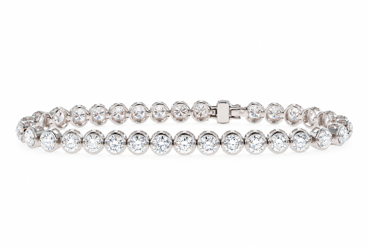 Bezel Me White tennis Bracelet