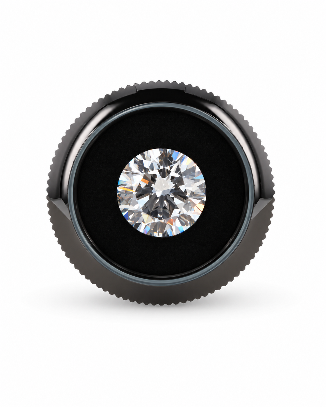 7.01 Ct Round Diamond- Color F, VVS2 EX EX EX None