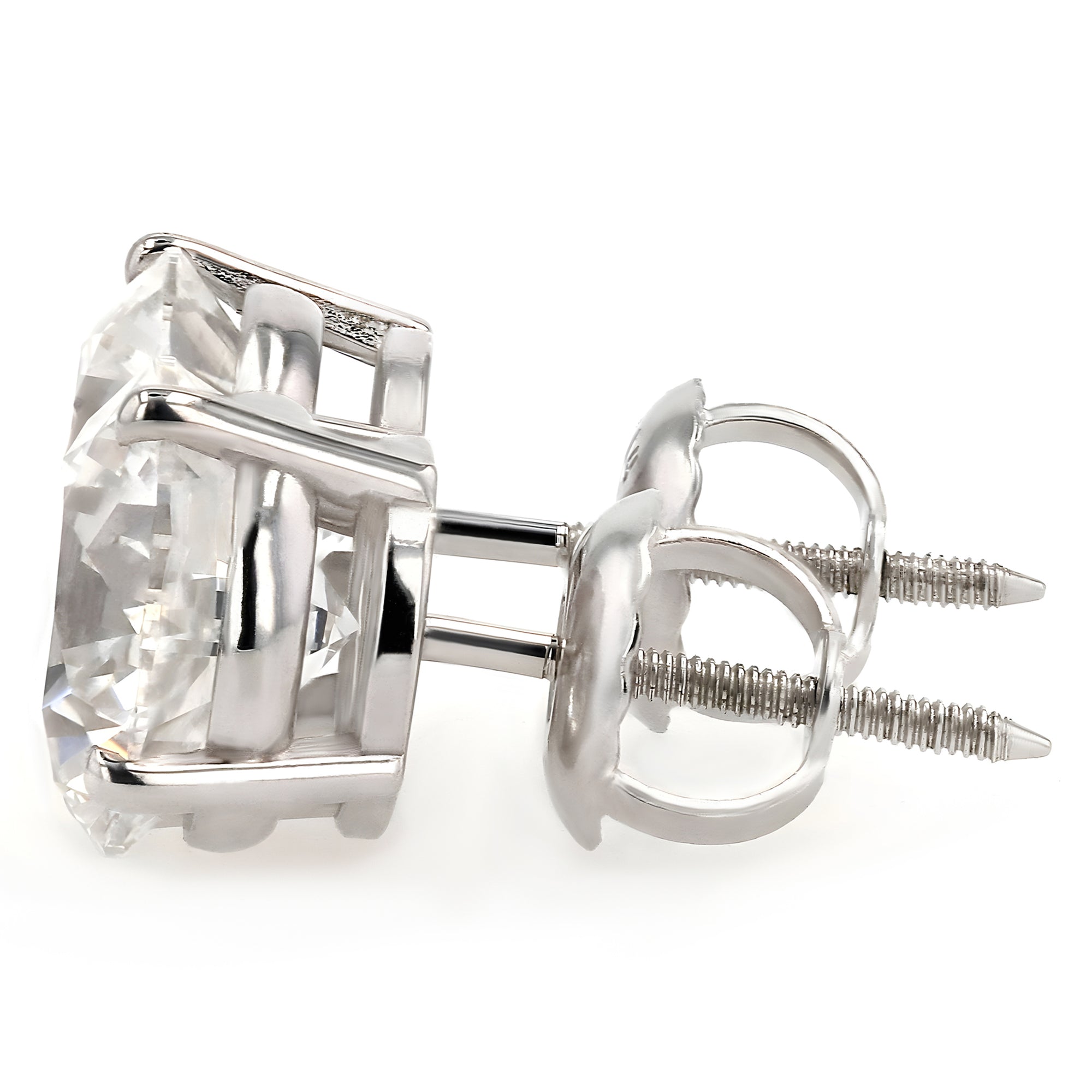 Earrings Round Studs 1ct