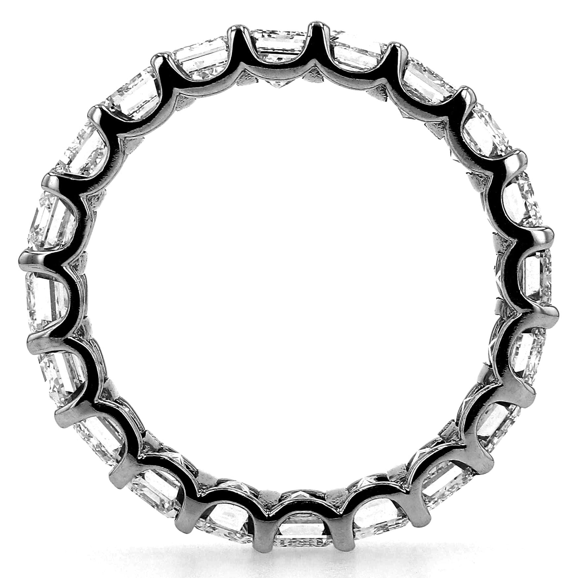 Emerald Eternity Band 6.36Ct