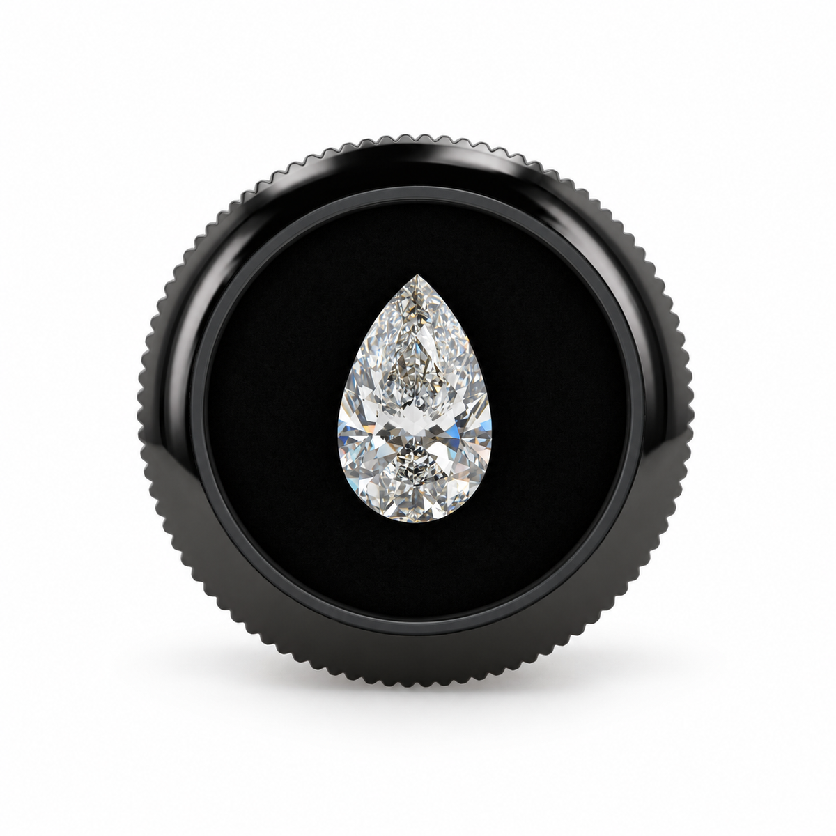 4 CT Pear Cut- Color F, VVS2 Clarity