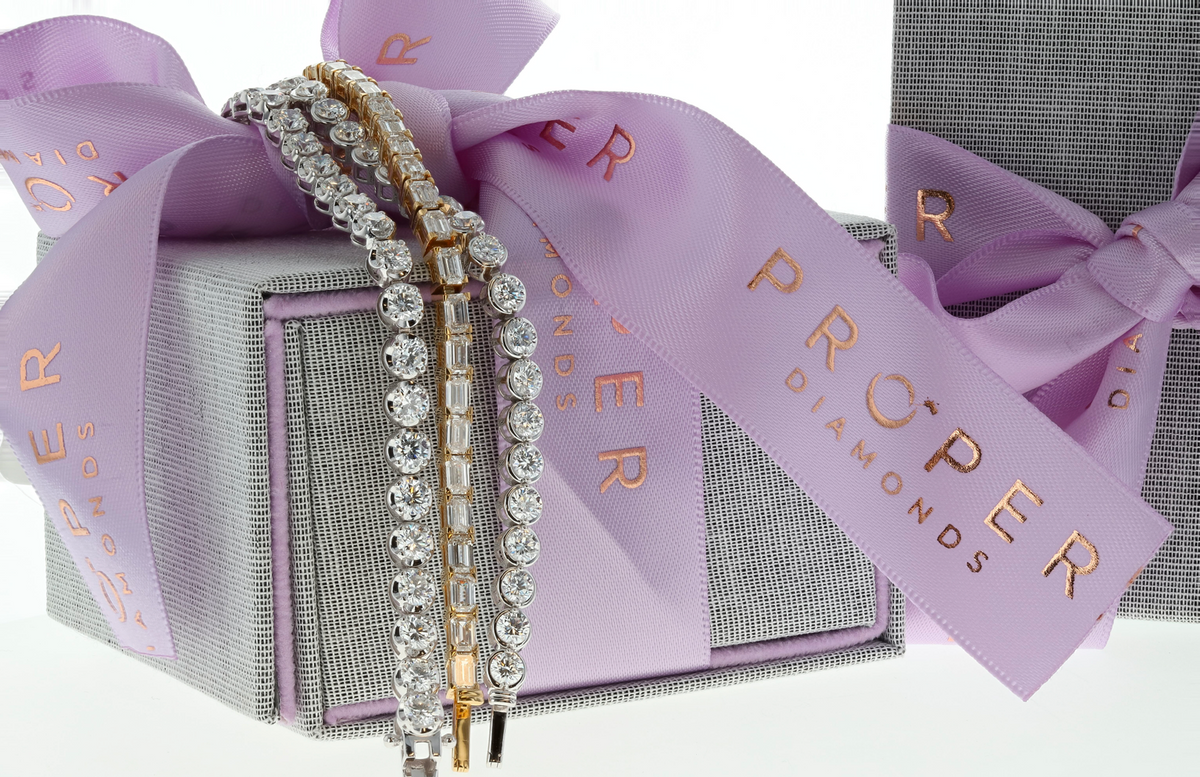 Bezel Me White tennis Bracelet