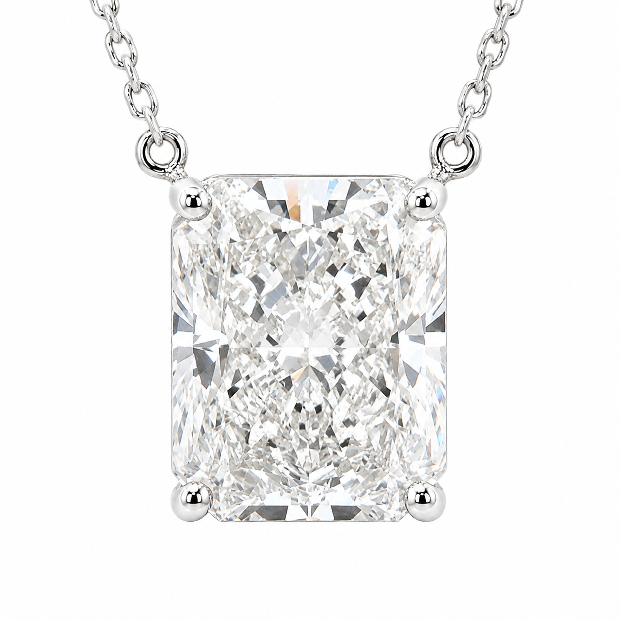 The Radiant Solitaire Diamond Necklace