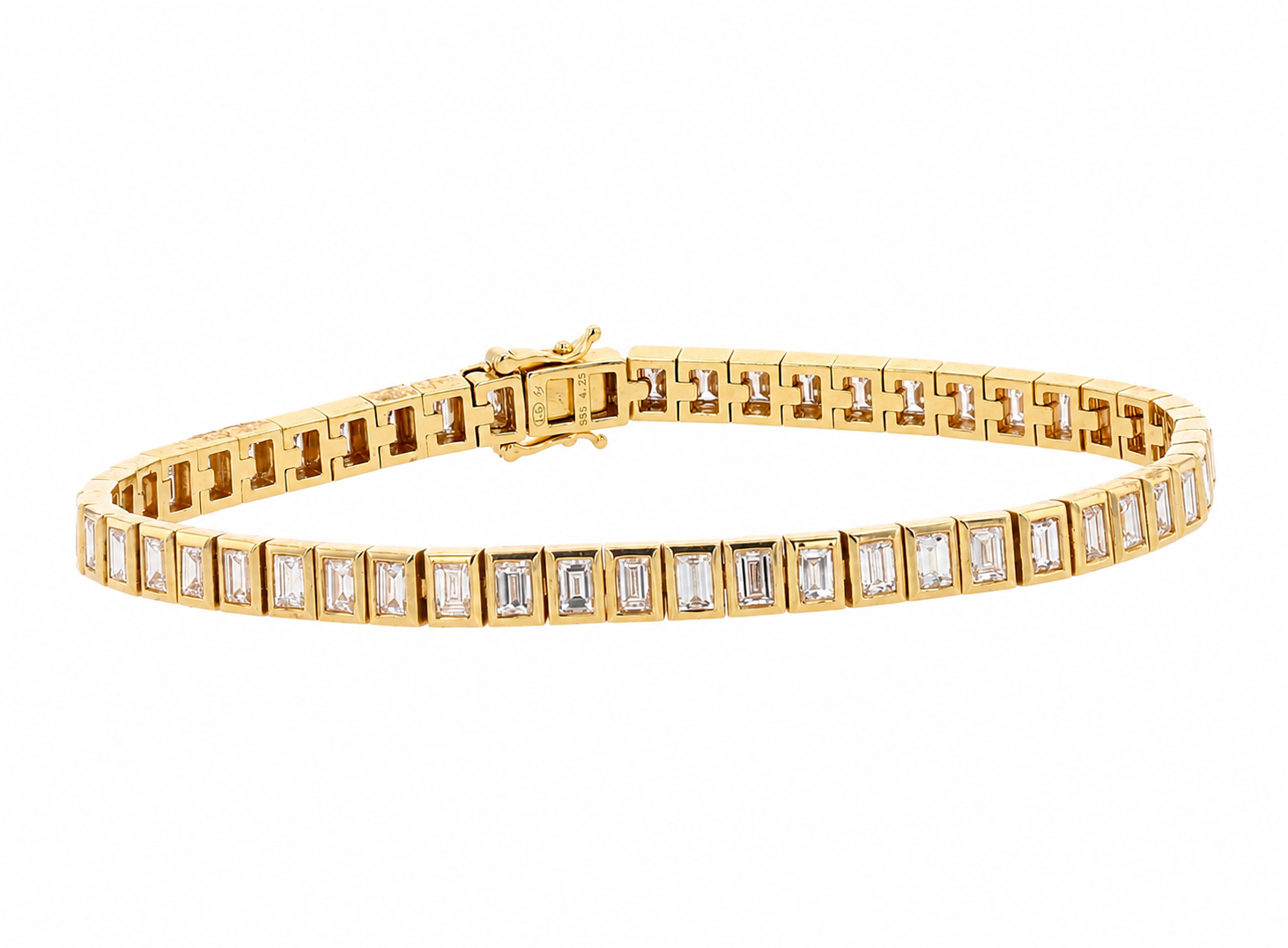 The Baguette Bezel Tennis Bracelet