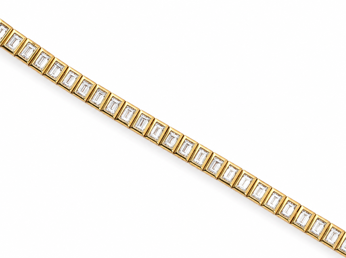 The Baguette Bezel Tennis Bracelet