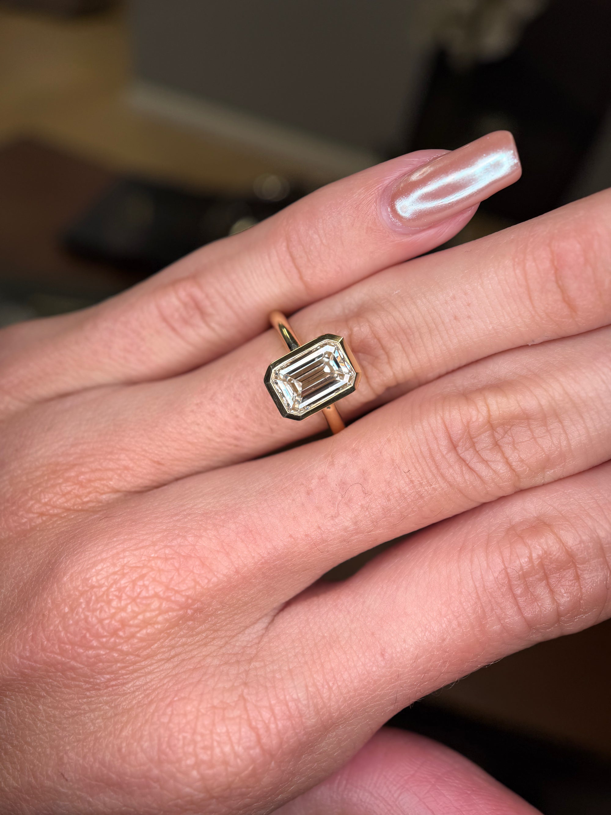 The Catherine Emerald Bezel